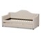 Baxton Studio Perry Modern Light Beige Daybed with Trundle 141-7929 - alternate 2